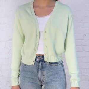 Brandy Melville Billie Green Cardigan